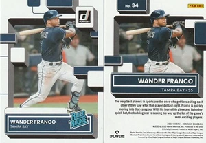 WANDER FRANCO RC RATED ROOKIE 2022 PANINI DONRUSS #34 TAMPA BAY RAYS - Picture 1 of 1