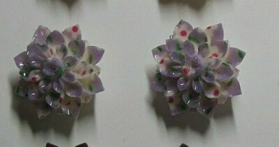 Tachuela Floral Varios Colores Níquel Talla Tu Elección Foto 1 de 4