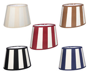 Lampenschirm gestreift Table Lamp Shade Stripe Pattern Socket E27 Stripes New