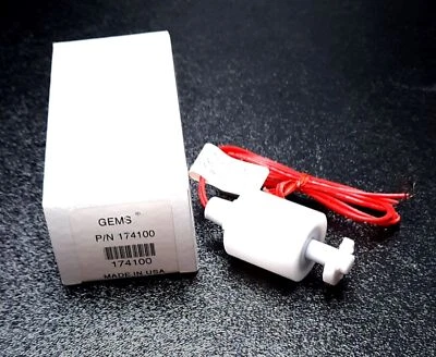Gems 174100 LS-1700TFE Series Level Switch Teflon N.O SPST 20VA 1/8" NPT Male - Image 1 of 4