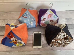 X4 Donut, Zebra, Disney, The Snowman - XL Mini Phone Holder Pillow Cushion Stand - Picture 1 of 9