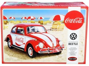 Skill 3 Snap Model Kit Volkswagen Beetle Coca-Cola 1/25 Scale Model - Picture 1 of 3
