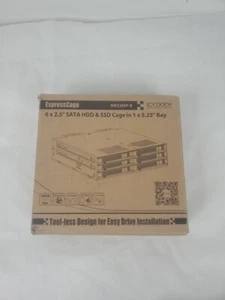 6 Bay 2.5” SATA HDD / SSD Hot Swap Backplane Enclosure with Dual Cooling Fan ... - Picture 1 of 3