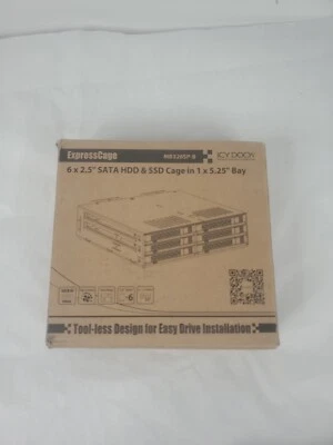 6 Bay 2.5” SATA HDD / SSD Hot Swap Backplane Enclosure with Dual Cooling Fan ... - Image 1 of 3