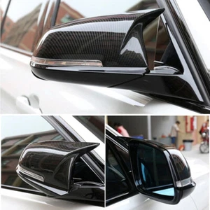 2x Carbon Fiber Side Mirror Cover Caps for BMW 3 Series F30 F31 F20 320i 328i US - Bild 1 von 17