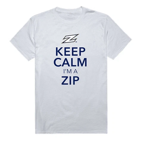 University of Akron Zips NCAA Keep Calm Tee T-Shirt White Cover