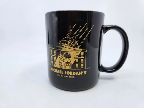 Michael Jordan's The Restaurant Black Souvenir Coffee Cup Mug Pre-owned Cover