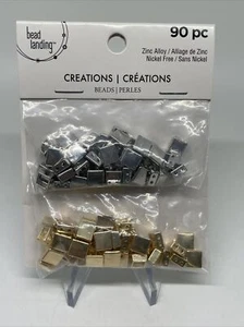 Bead Landing Creations Beads 90 pieces Silver Gold - Picture 1 of 2