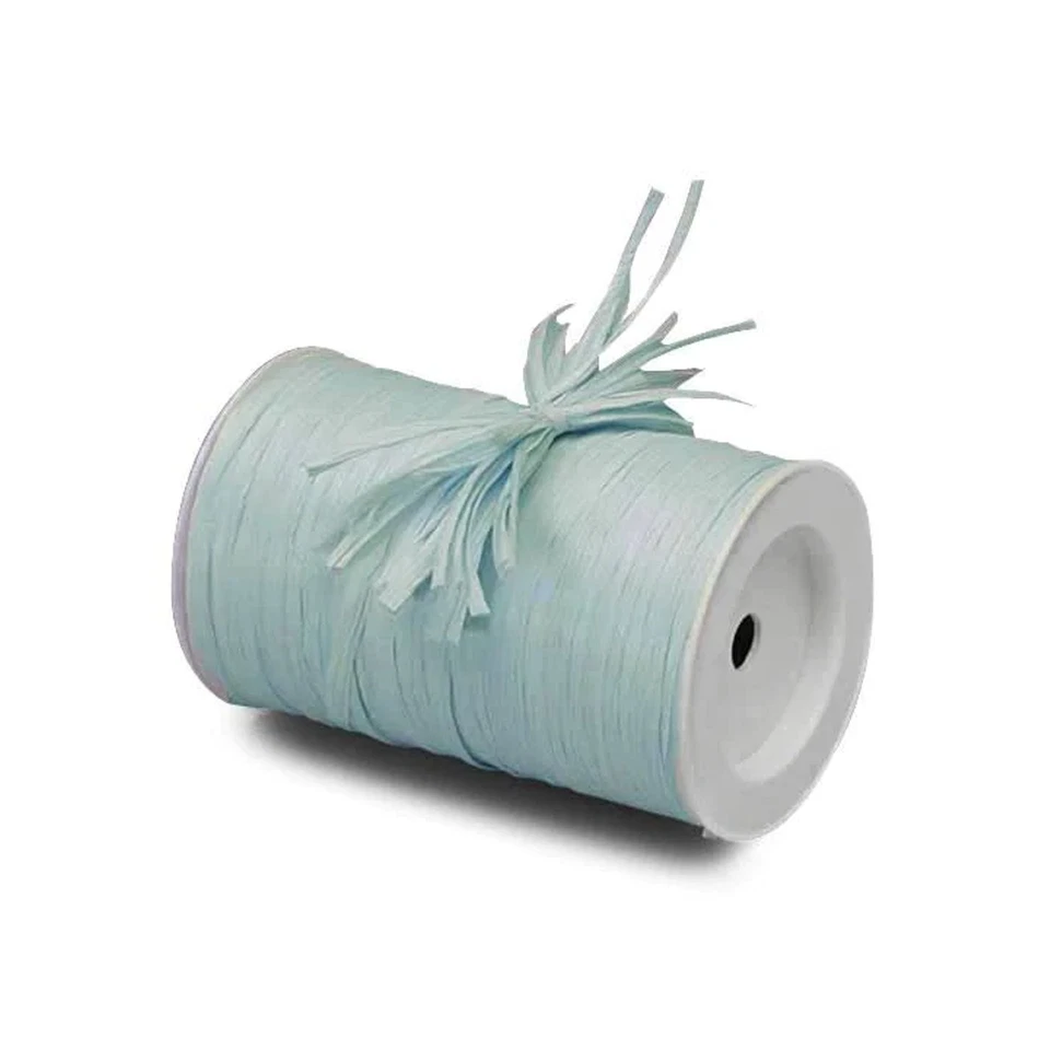Blue Raffia | Pastel Blue Raffia Ribbon - Matte - 1/4in. x 100 Yds (pm4434879) - Image 1 of 1