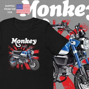 Honda Monkey Bike Rising Sun UNISEX Kurzarm T-Shirt - Bild 1 von 2