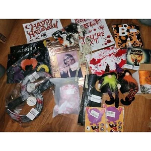 Halloween Bundle Decor Props Ballons Wall Decor Window Decals - Picture 1 of 17