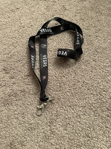 VEGAS GOLDEN KNIGHTS LANYARD/ticket/ID Holder/W/metal Clasp Cover