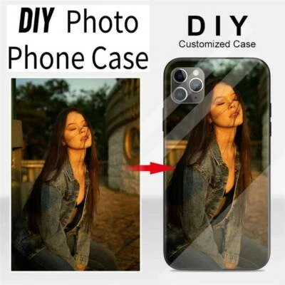 Funda Personalizada Hágalo Usted Mismo Foto Personalizada Vidrio Brillante Teléfono Para Samsung OPPO Realme Foto 1 de 4