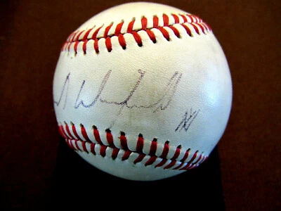 DAVE WINFIELD NY YANKEES HOF SIGNED AUTO GAME USED LEE MACPHAIL OAL BASEBALL JSA - Image 1 of 3