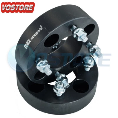 2PC 1.5" 4/110 ATV Black Wheel Spacers for Yamaha 350 Big Bear Honda TRX 4x110 - Image 1 of 2