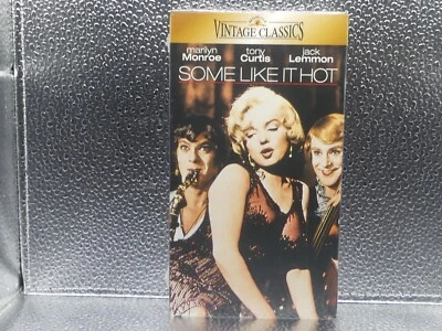 Some Like It Hot VHS New Factory Sealed Marilyn Monroe Tony Curtis 1959/1997 Foto 1 de 4