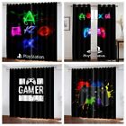 Kids 3D Printed Curtains Gamer Playstation Blackout Curtains Ring Top Eyelet New