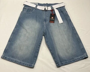 Vtg Southpole Authentic Collection Shorts Mens 36 Blue Denim Skater 82628 NWT - Picture 1 of 12