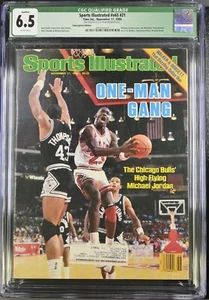 Michael Jordan Sports Illustrated 11/17/86 CGC 6.5 green label One Man Gang - Picture 1 of 2