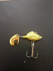 The Stanley Fish Head Spin 1/2 Oz  Gold Blade - Picture 1 of 2