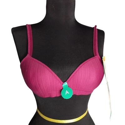 Sujetador Playtex 34A Estilo Acolchado 4492 Sin Alambres Sweetheart Silhouette Berry NUEVO Foto 1 de 4