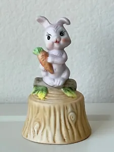 Vtg 70s Ardco Fine Quality Dallas Bunny Rabbit Bell/Figurine Easter Spring 3.5" - Picture 1 of 7