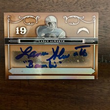 Lance Alworth 2006 National Treasures #51 base card #'d 054/125 - AUTOGRAPH