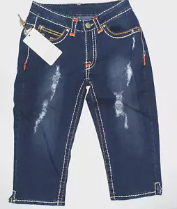Damen Solo Gear World of Jeans Distressed Capri blau Jeans Gr. 8 - Bild 1 von 3