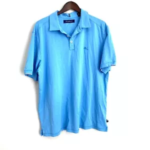 Tommy Bahama kurzärmeliges Poloshirt XL himmelblau für Herren QQ4 - Bild 1 von 5