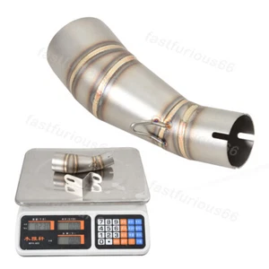 For Kawasaki Versys-X 300 X250 17-2023 Mid Pipe Exhaust Tips Connect Tube Steel - Picture 1 of 7