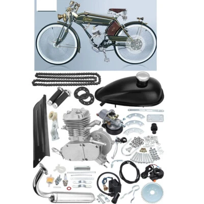 Juego Completo 80cc Bicicleta Motorizada 2 Tiempos Gasolina Motor Motor Kit Foto 1 de 4