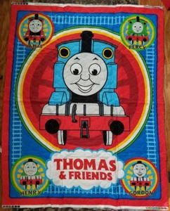 Thomas the Tank & Friends Fabric Quilt Panel Blanket  45" By 35" Pre Quilted - Picture 1 of 2