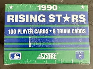 1990 Score Rising Stars Set of (100) Baseball Cards & (6) Trivia Cards (SEALED)
