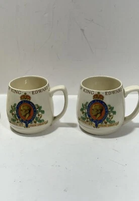 Lot 2 King Edward VIII Coronation Mug 1937 vintage Royal made England J&G Meakin - Image 1 of 4