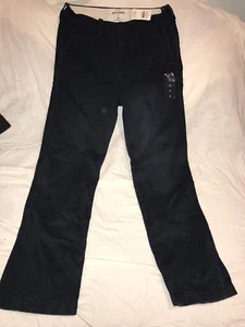 Abercrombie Kids Boys Size 12 Navy Dress Khaki Pants NWT - Picture 1 of 4