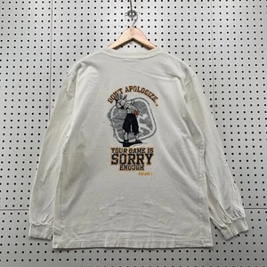 VTG AND1 Trash Talk Shirt Youth Boys XL White Long Sleeve Dont Apologize 21.5x27 - Picture 1 of 15