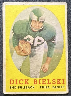 1958 TOPPS DICK BIELSKI (PHILADELPHIA EAGLES) #111 LOWER GRADE - Image 1 of 2