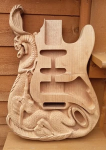 Unique Stratocaster Style HSS Carved Body Routed For Trem - Picture 1 of 7