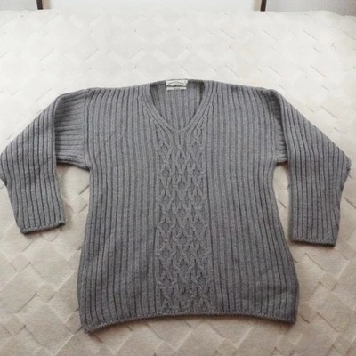 Suéter de Lana Merino Aran Crafts Ireland para Mujer M/L Grueso Tejido Pull Over Foto 1 de 4