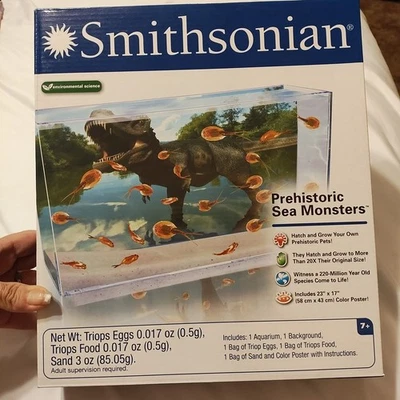 Smithsonian Monstruos Prehistóricos Acuario Triops Huevos Comida Nuevo en Paquete 52041  Foto 1 de 4