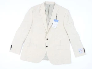 Marks and Spencer Men's Beige Blazer 46 Regular - Picture 1 of 12