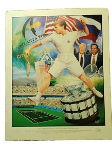 Atlanta 1998 Tennis City Of The Year Jimmy Carter Andrew Young Poster Rare 24×30 - Bild 1 von 15