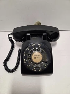 Vintage Western Electric Bell System Plastic Rotary Telephone Model 500 Black - Picture 1 of 17