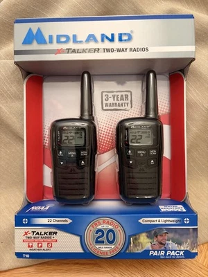 Midland X-Talker Two Way Radios - 22 Channels - Up To 20 Mile Range - Model T10 - Image 1 of 4