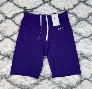 NIKE Vapor Team Football Practice Shorts Tights Purple Men’s L *NEW* CW3972-545 - Picture 1 of 6