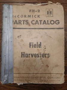 IH International Harvester McCormick 36 Field Harvester Parts Catalog Manual '58 - Picture 1 of 1