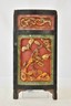 Antique Chinese Red & Gilt Wooden Carved Panel, 19th c