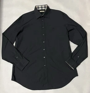 BURBERRY Shirt Men XL Classic Black - Picture 1 of 17