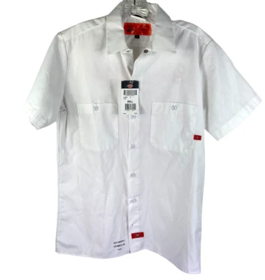 Burgerlords (L.A. nuevo con etiquetas Camisa Uniforme Pequeña Botón Frontal 2 Bolsillos Abotonados Eat It Foto 1 de 4