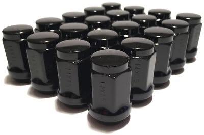 20 Black Bulge Acorn 14x1. 5 Lug Nuts Dodge Magnum Charger Chevy Chrysler Wheels Foto 1 de 3